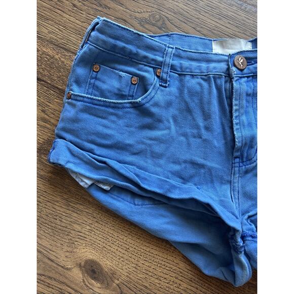 Blue One Teaspoon Denim Shorts - Picture 2 of 7
